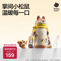 babycare 儿童保温杯 304不锈钢 吸管式 300ml