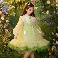 半芭 女童秋冬棉服卫衣裙子套装