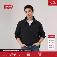 Levi's 加绒立领LOGO卫衣 黑色 L 男士上装