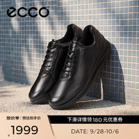 ecco 雅仕系列 男士商务休闲鞋 20712401001 黑色 40