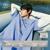 户外徒步：KOLON SPORT LURT6MTT54-SK 吸湿速干 天空蓝 S 短袖T恤