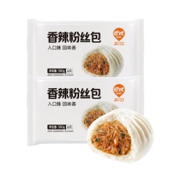 巴比 馒头香辣粉丝包子懒人加热即食冷冻半成品营养早餐
