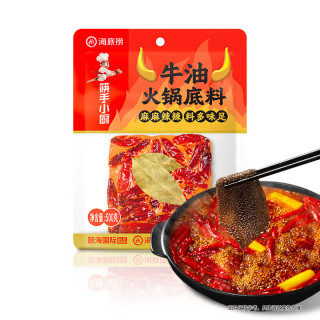 宅家食光：海底捞 牛油麻辣火锅底料 500g