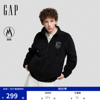 Gap 男女装 logo刺绣抱抱绒卫衣外套1SS623730