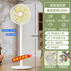 美菱 纯铜电机家用电风扇一级能效直流变频落地扇强力铝叶电风扇