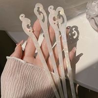 简约现代小众丸子头发簪女日常旗袍盘发钗子感古风人鱼姬醋酸簪子