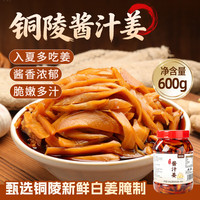 鲜窝窝 酱汁嫩姜600g 酱油姜安徽铜陵白姜醋泡姜芽腌制生姜仔酱菜特产