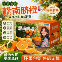平晏果园 赣南脐橙江西赣州橙子正宗新鲜水果现摘甜脐橙手剥橙