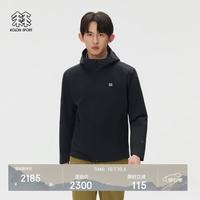 户外徒步：KOLON SPORT 防风 男士软壳衣 黑色BK-男 2XL