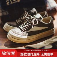 马登 新款ro经典板鞋男秋季美式高街潮鞋复古军事风低帮休闲鞋子百搭 石灰色  39 (245mm) 男码