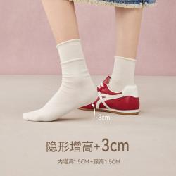 百思图 内增高 女士休闲鞋