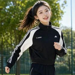 阿迪达斯 春秋季休闲运动日常女子夹克外套