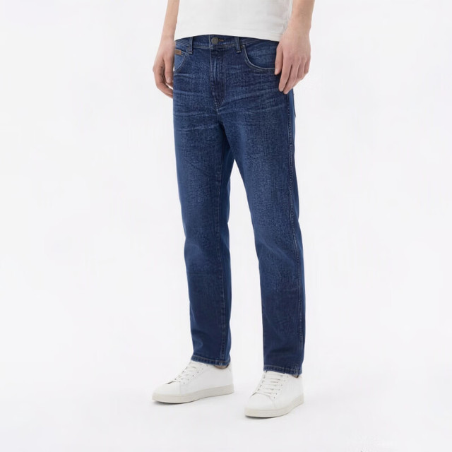 Wrangler 男式牛仔裤百搭时尚秋冬款牛仔裤 深蓝色