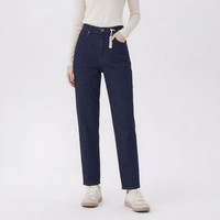 Wrangler 复古牛仔裤女直筒裤休闲长裤百搭 藏青色