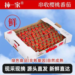 京百味 新鲜串收红宝石樱桃番茄礼盒装 净重3斤