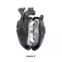 808FC 原创心脏Airpodspro2苹果耳机壳液态硅胶保护套airpods3透明硅胶防摔pro一/二代三代C口蓝牙耳机套