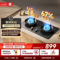 米家 JZY-MJ06 4.8kW猛火 液化气 双灶燃气灶