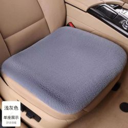 兔毛绒汽车座垫无靠背冬季汽车坐垫单片座垫保暖防滑舒适五座通用