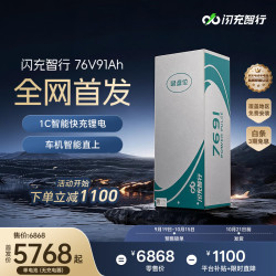 闪充智行 电动车锂电池磷酸铁锂76V91Ah电瓶电动摩托车专用单电池