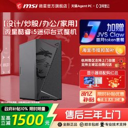 微星 炒股办公网课学习电脑主机酷睿i5/U5家用游戏娱乐DIY组装机企采商用迷你台式机整机