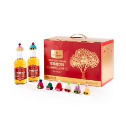 1号会员店 苹果醋饮料330ml*8瓶礼盒装（买二送一）