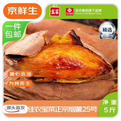 佳农 京百味 佳农宝菜山东烟薯25号单果100g+净重4.5斤适合烤的红薯源头直发