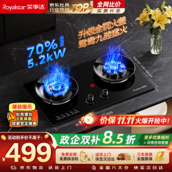 荣事达 JZT-R55-2 九腔猛火一级能效天然气双灶燃气灶