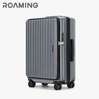 旅行收纳：ROAMING 侧开盖行李箱可扩展拉杆箱拉链20寸24旅行箱登机皮箱女男