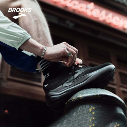 BROOKS Ghost Max 3幽灵MAX 跑鞋2025男女缓震支撑运动跑步 黑色/黑色/乌木色 42