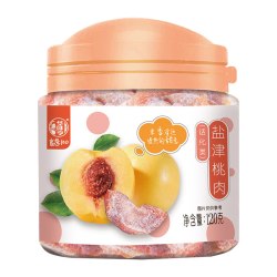 华味亨 盐津桃肉干 120g×1罐