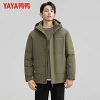 YAYA 鸭鸭（YAYA）反季户外工装连帽厚款羽绒服