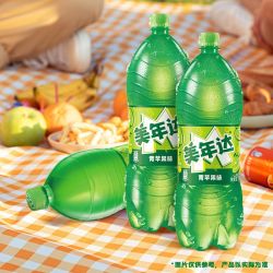 百事 可乐美年达青苹果味2L*6大瓶饮料2升家庭装饮品聚会批发