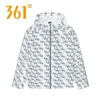 361° 361度 男款运动外套字母印花连帽风衣