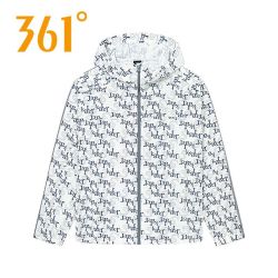 361° 361度 男款运动外套字母印花连帽风衣
