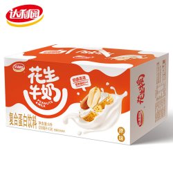 达利园 核桃味花生牛奶250ml*24盒原味营养蛋白早餐奶过节送礼整箱