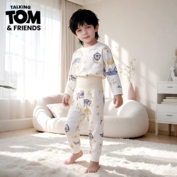 Talking TOM 汤姆猫婴儿内衣套装保暖秋衣裤男女通用中大童分体衣长袖长裤套装
