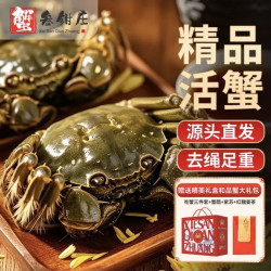蟹叁钳庄 大闸蟹公4.0-4.3两母3.0-3.3两4对8只鲜活生鲜现货螃蟹中秋国庆礼盒