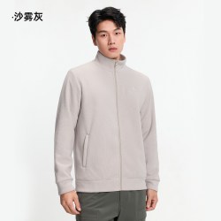 骆驼 户外抓绒衣男2026秋冬加绒保暖抗静电运动徒步登山立领外套女