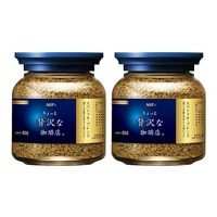 AGF 冻干咖啡2瓶装80g美式黑咖啡蓝金速溶咖啡粉