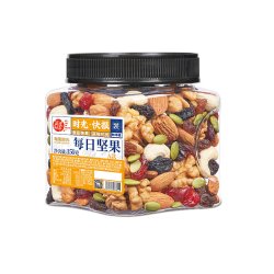 每果时光 新货每日坚果罐装混合果仁果干孕妇烘焙零食坚果炒货礼盒