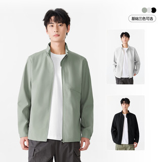 名创优品 男士夹克 黑色 XL