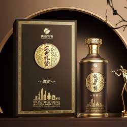 习酒 盛世礼赞陈酿酱香型53度500ml*1礼盒装无礼袋自饮收藏喜庆酒