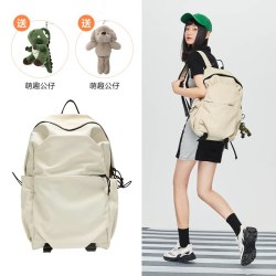 森马 背包男士户外双肩包女生旅行轻便大学生书包通勤电脑包登山包