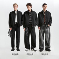 卡宾 复古哈灵顿夹克 煤黑色 S/165/46 男士外套