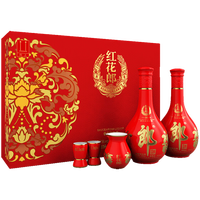郎酒 红花郎 53度 高度白酒 酱香型 53度 500mL 1盒