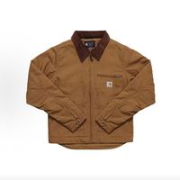 carhartt 工装底特律帆布毛毯衬里耐穿翻领夹克男款103828