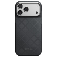 PITAKA iPhone 18 Pro Max 凯夫拉磁吸手机壳 熔岩黑
