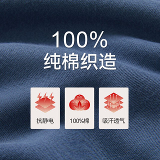 三枪 纯棉抗静电 浅麻灰 2XL 秋衣秋裤套装