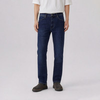 Wrangler 男式牛仔裤百搭时尚春夏牛仔裤 深蓝色