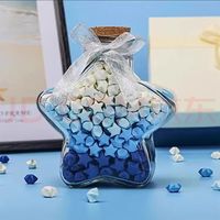 佳茉 星星折纸 蓝色渐变 540张 玻璃瓶装 手工材料